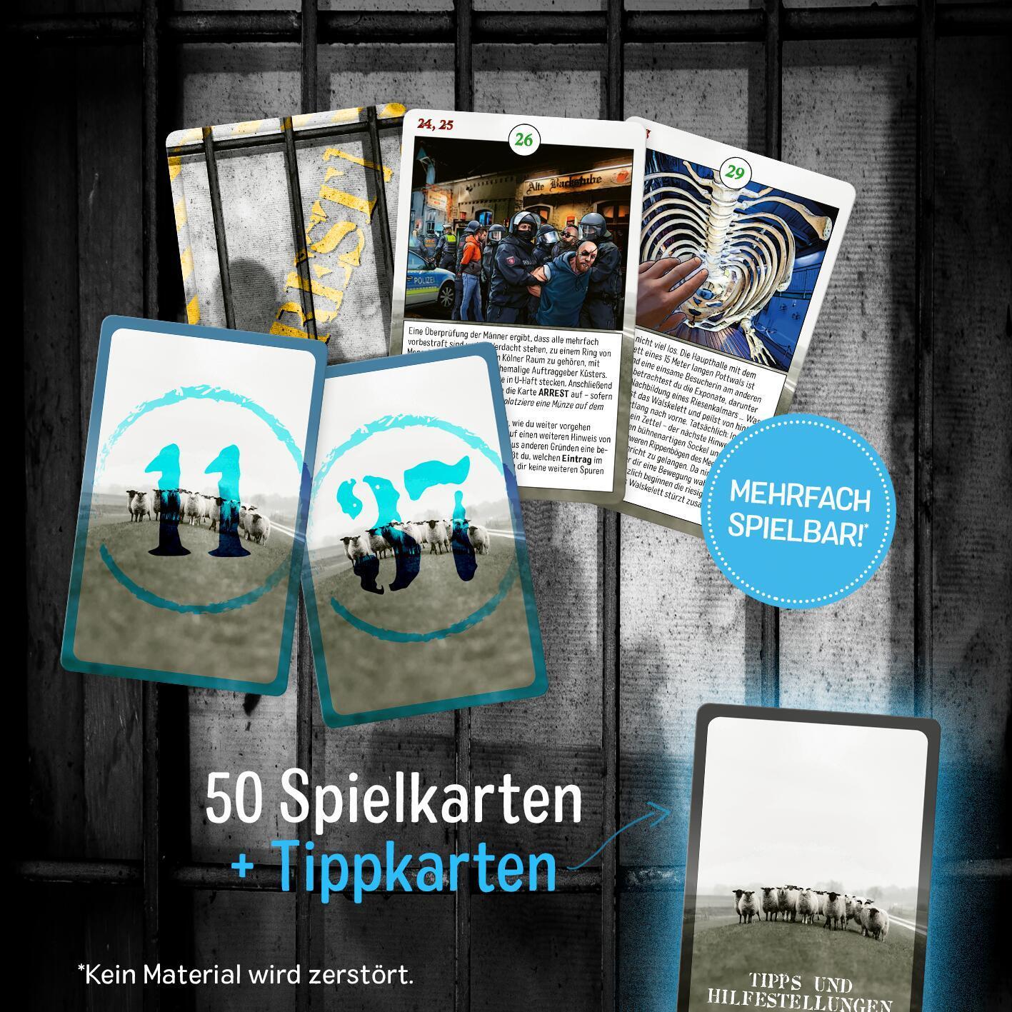 Bild: 4014489131694 | Ostfriesenrätsel | 50 Escape-Karten | Klaus-Peter Wolf (u. a.) | Spiel