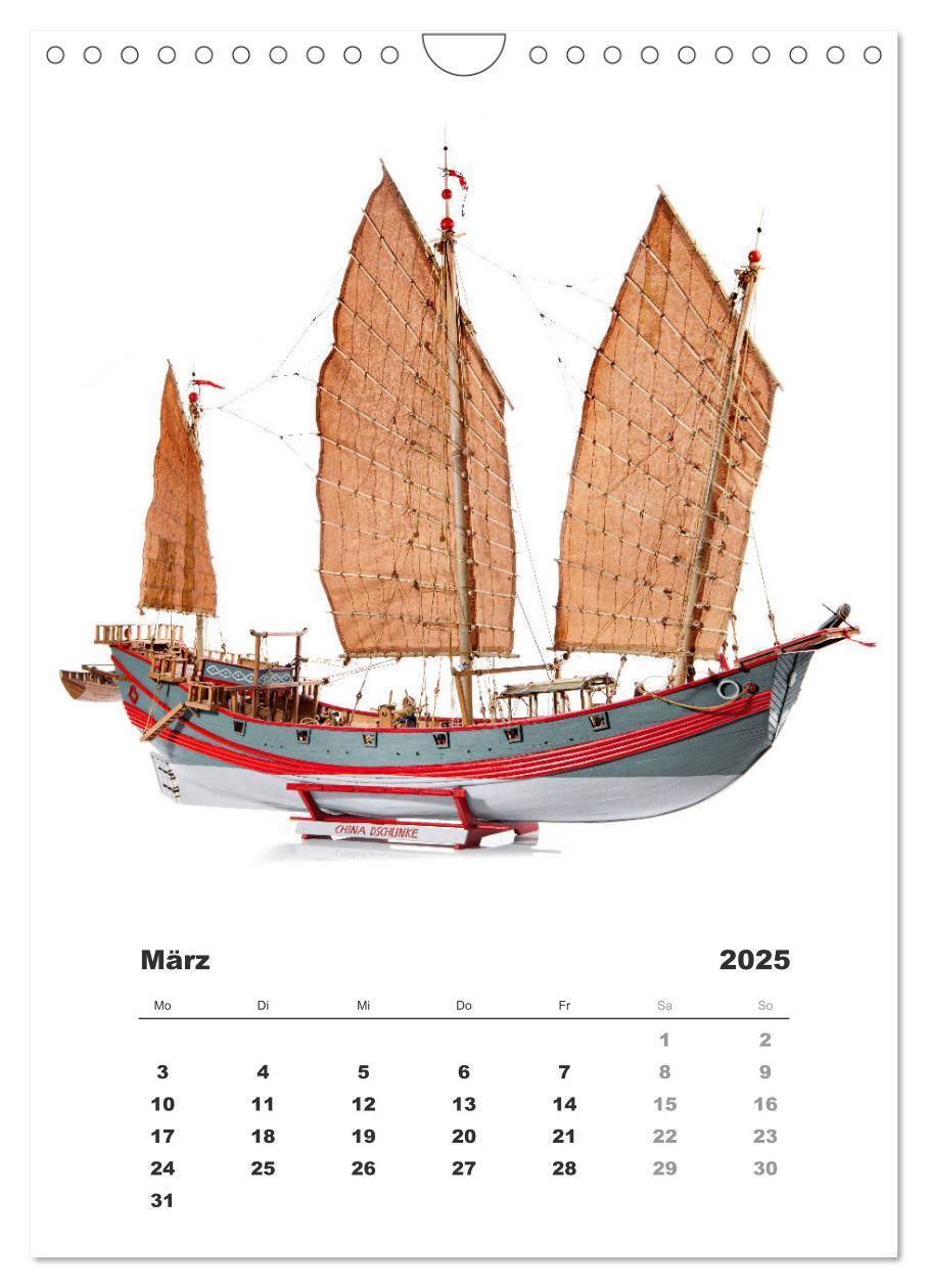 Bild: 9783435961979 | Historische Segelschiffe - Modellbau (Wandkalender 2025 DIN A4...