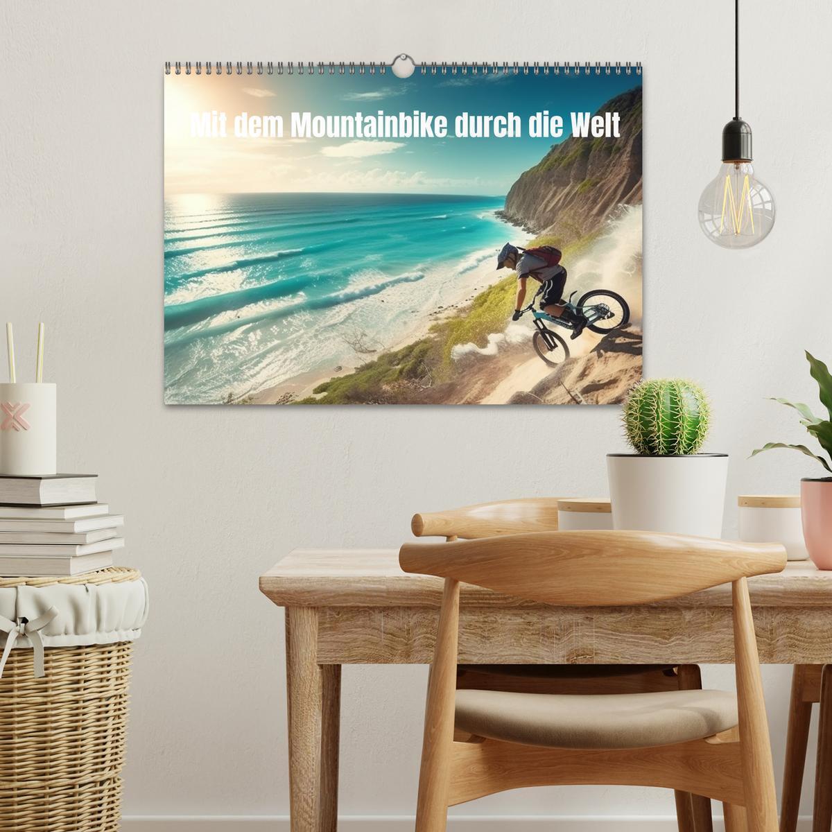 Bild: 9783383870477 | Mit dem Mountainbike durch die Welt (Wandkalender 2025 DIN A3...