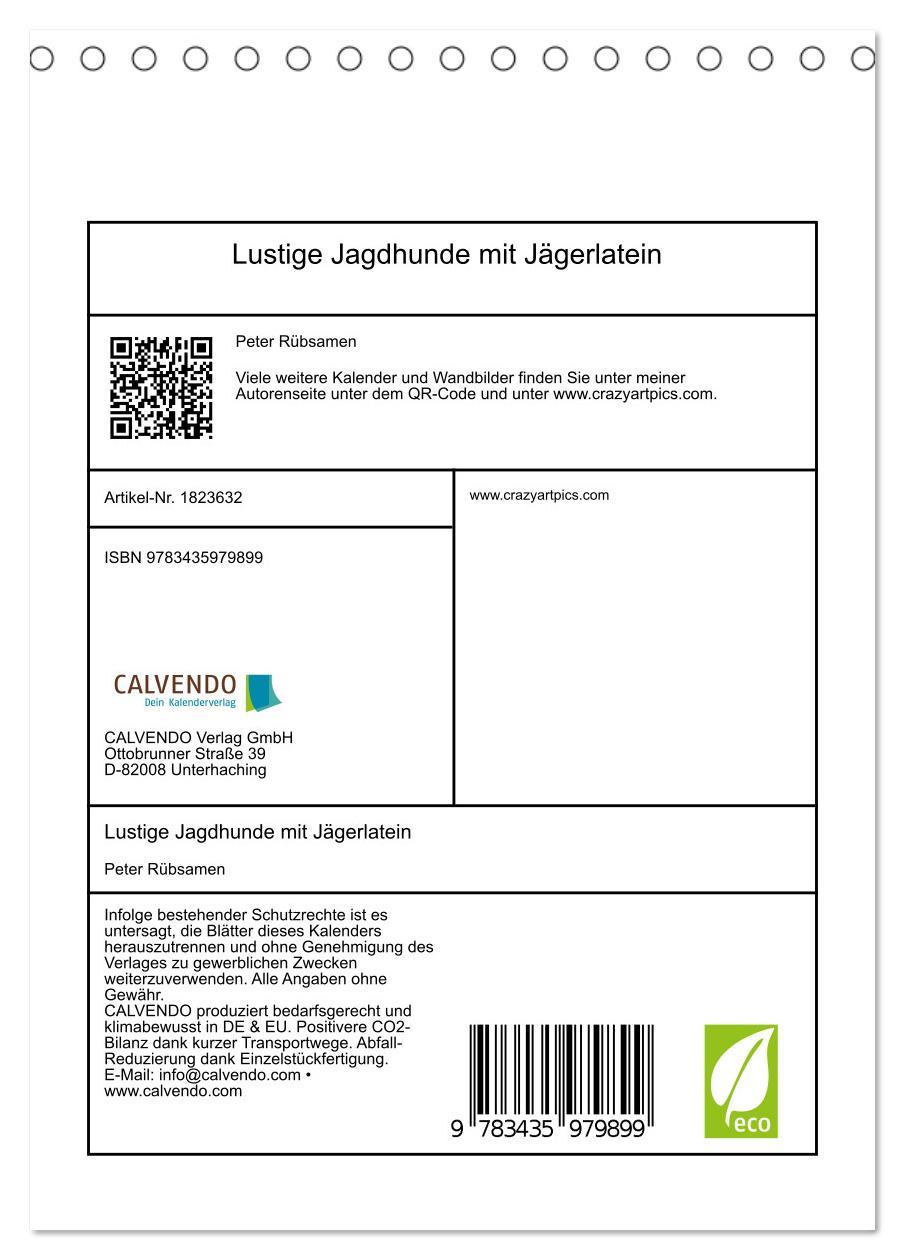 Bild: 9783435979899 | Lustige Jagdhunde mit Jägerlatein (Tischkalender 2025 DIN A5 hoch),...