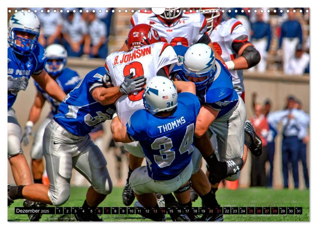 Bild: 9783435596652 | Kraft und Taktik - American Football (Wandkalender 2025 DIN A3...