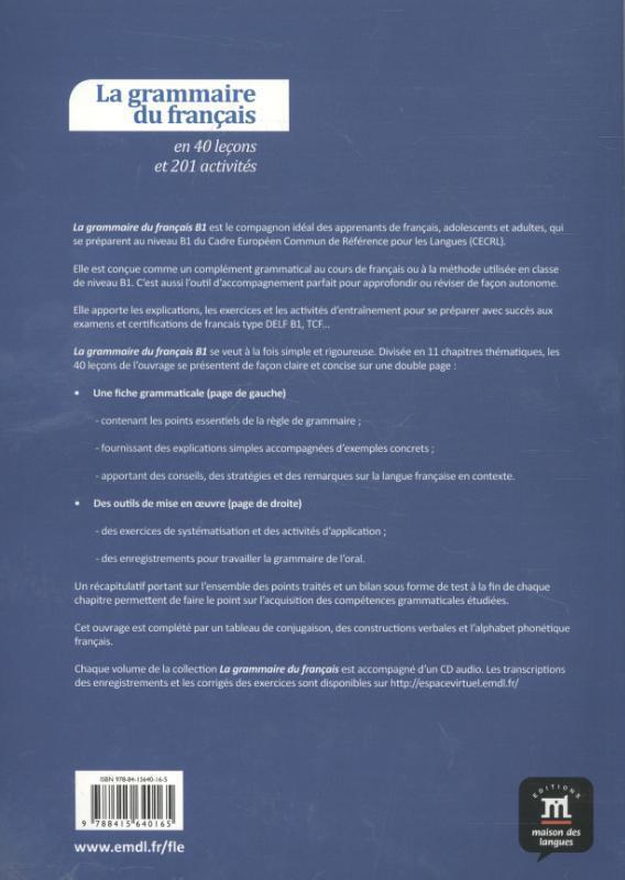 Rückseite: 9788415640165 | Guédon, P: Grammaire du français en 40 leçons B1 | Taschenbuch