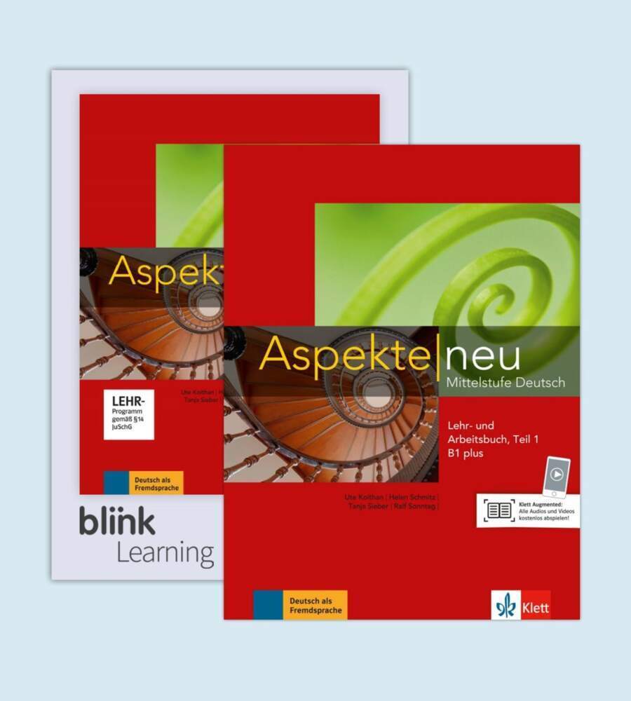 Cover: 9783126072014 | Aspekte neu B1 plus - Teil 1 - Media Bundle BlinkLearning, m. 1...
