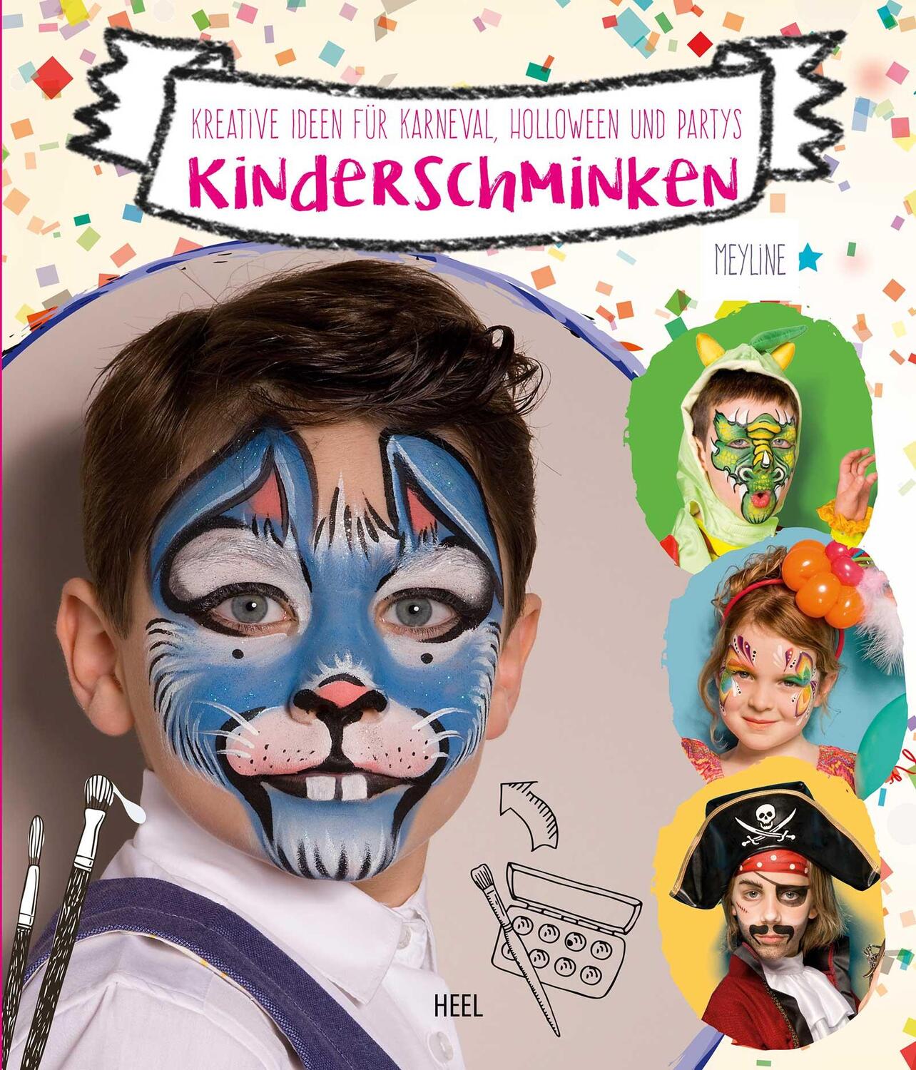 Cover: 9783958436244 | Kinderschminken | 20 Motive für Karneval, Halloween und Partys | Buch