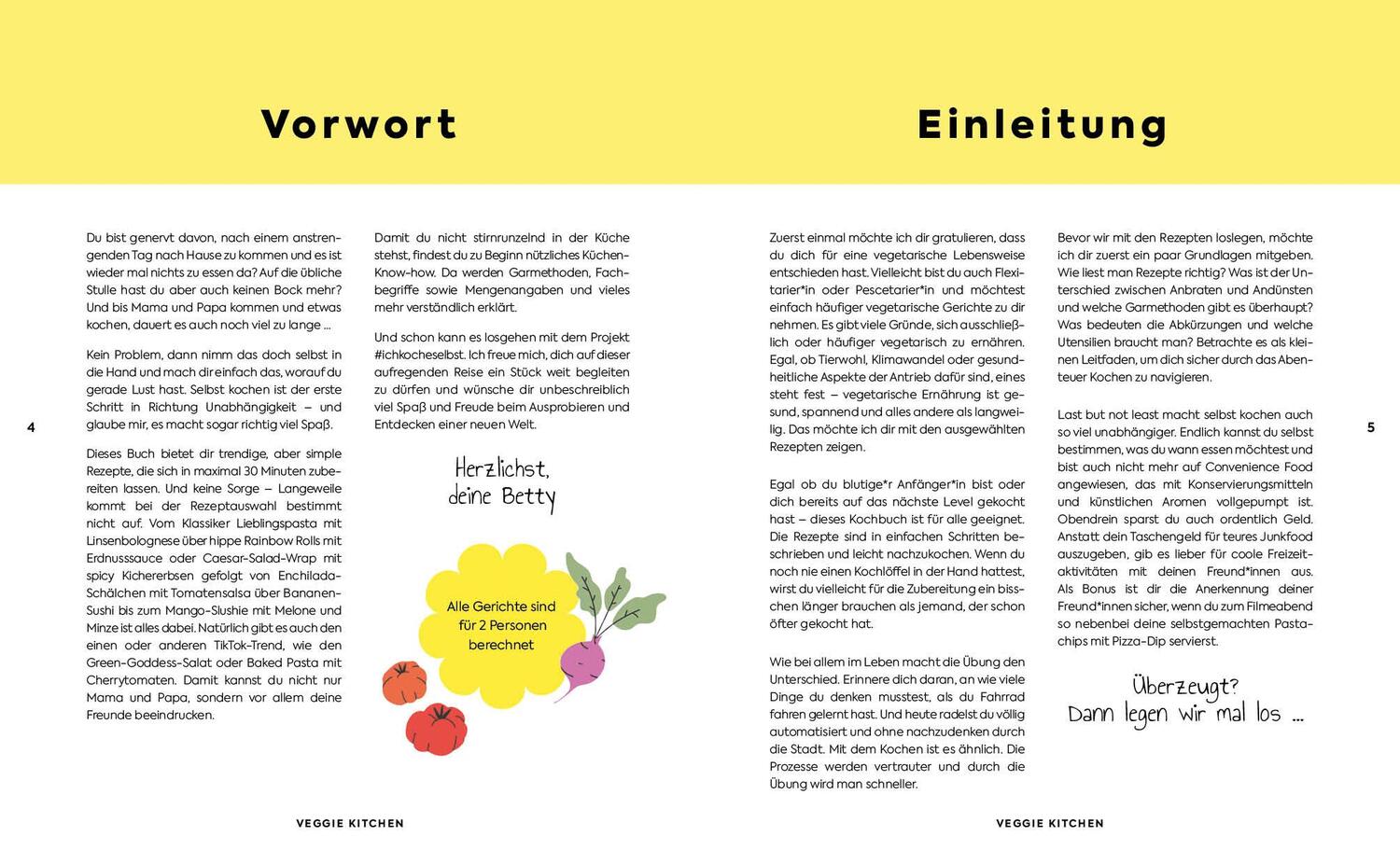 Bild: 9783745921939 | Veggie kitchen - Das Kochbuch für Teenager | Betina Wech-Niemetz