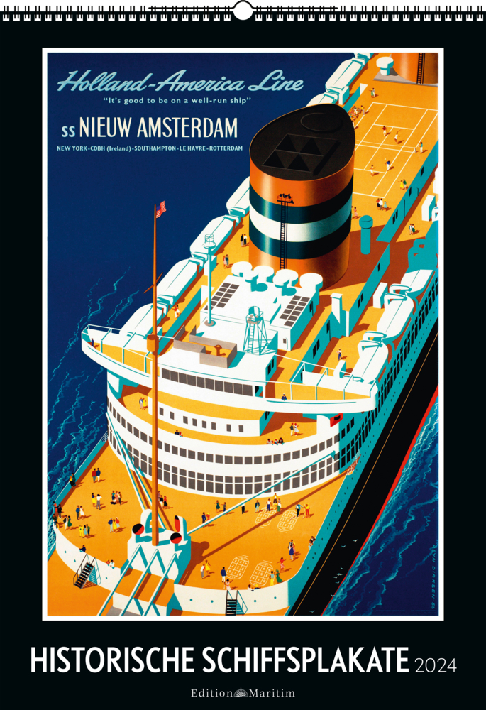 Cover: 9783667126436 | Historische Schiffsplakate 2024 | Kalender | Kalender | 14 S. | 2024