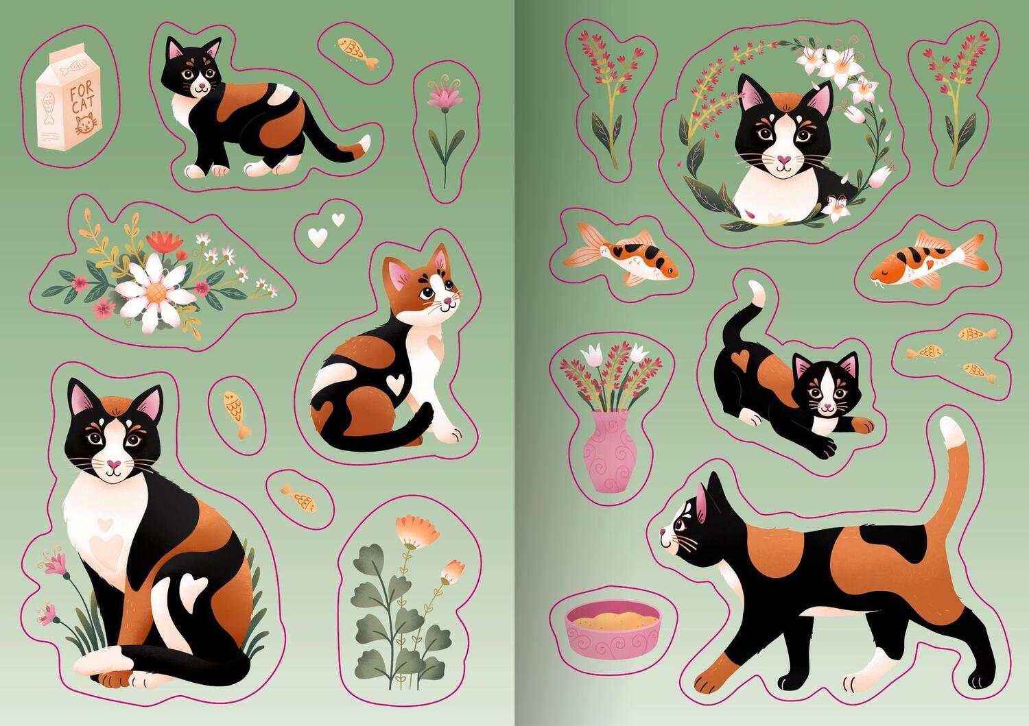 Bild: 4050003955841 | Sticker - Cat | Taschenbuch | 100% selbst gemacht | 16 S. | Deutsch