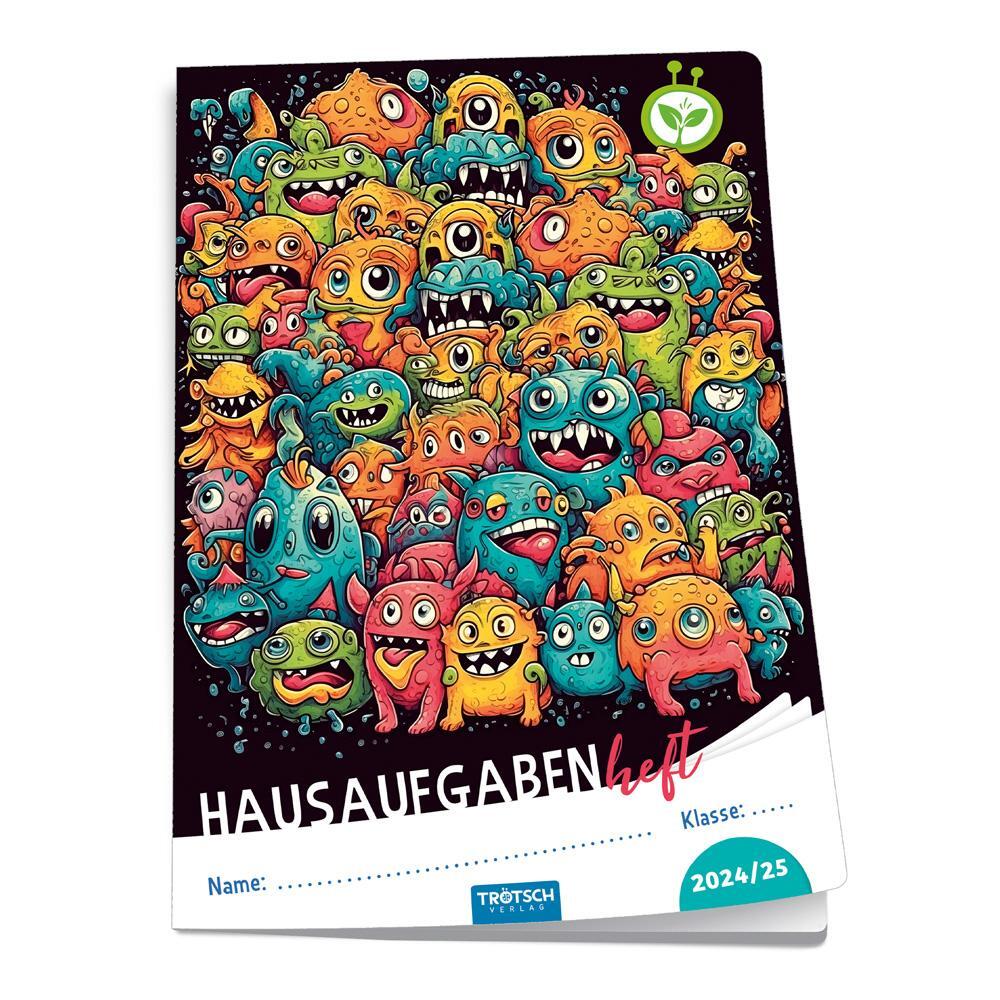 Cover: 4251901508133 | Trötsch Jahresbezogenes Hausaufgabenheft Grundschule Monsterparty...