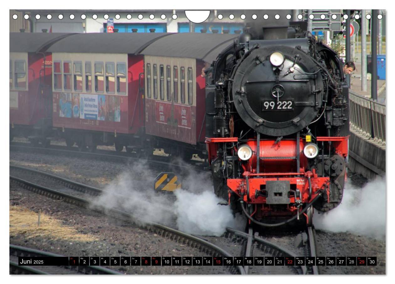 Bild: 9783435754960 | Die Brockenbahn - Mit Volldampf durch den Harz (Wandkalender 2025...