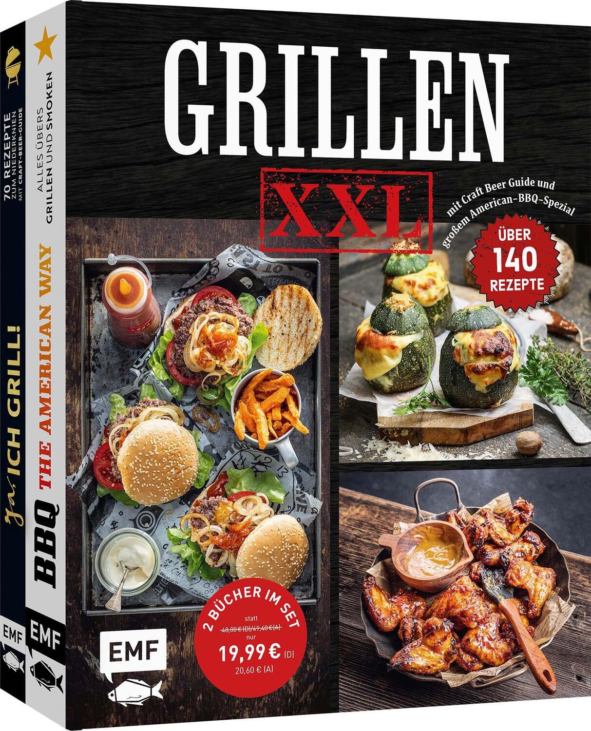 Cover: 9783745922837 | Grillen XXL - Doppelt stark: 2 Grill-Bücher im Set | Taschenbuch