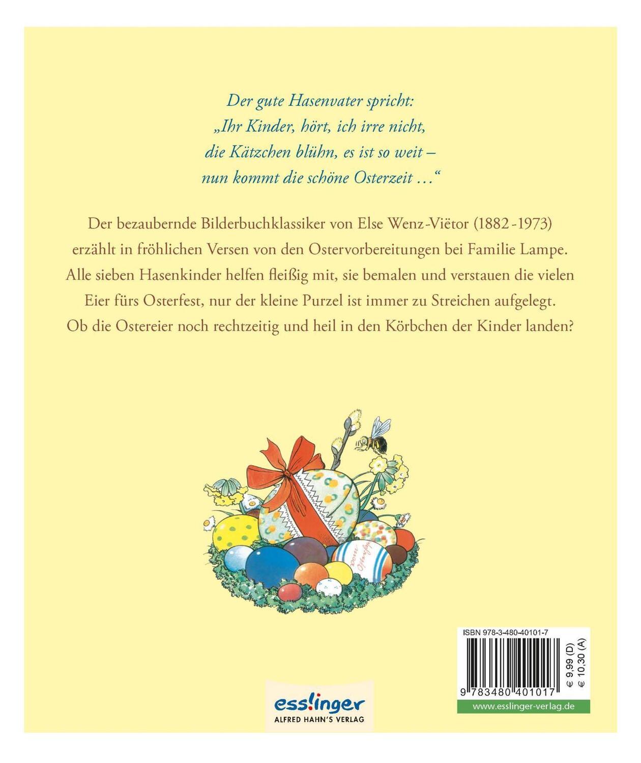 Rückseite: 9783480401017 | Bei den Osterhasen | Herbert Kranz | Buch | 24 S. | Deutsch | 2015