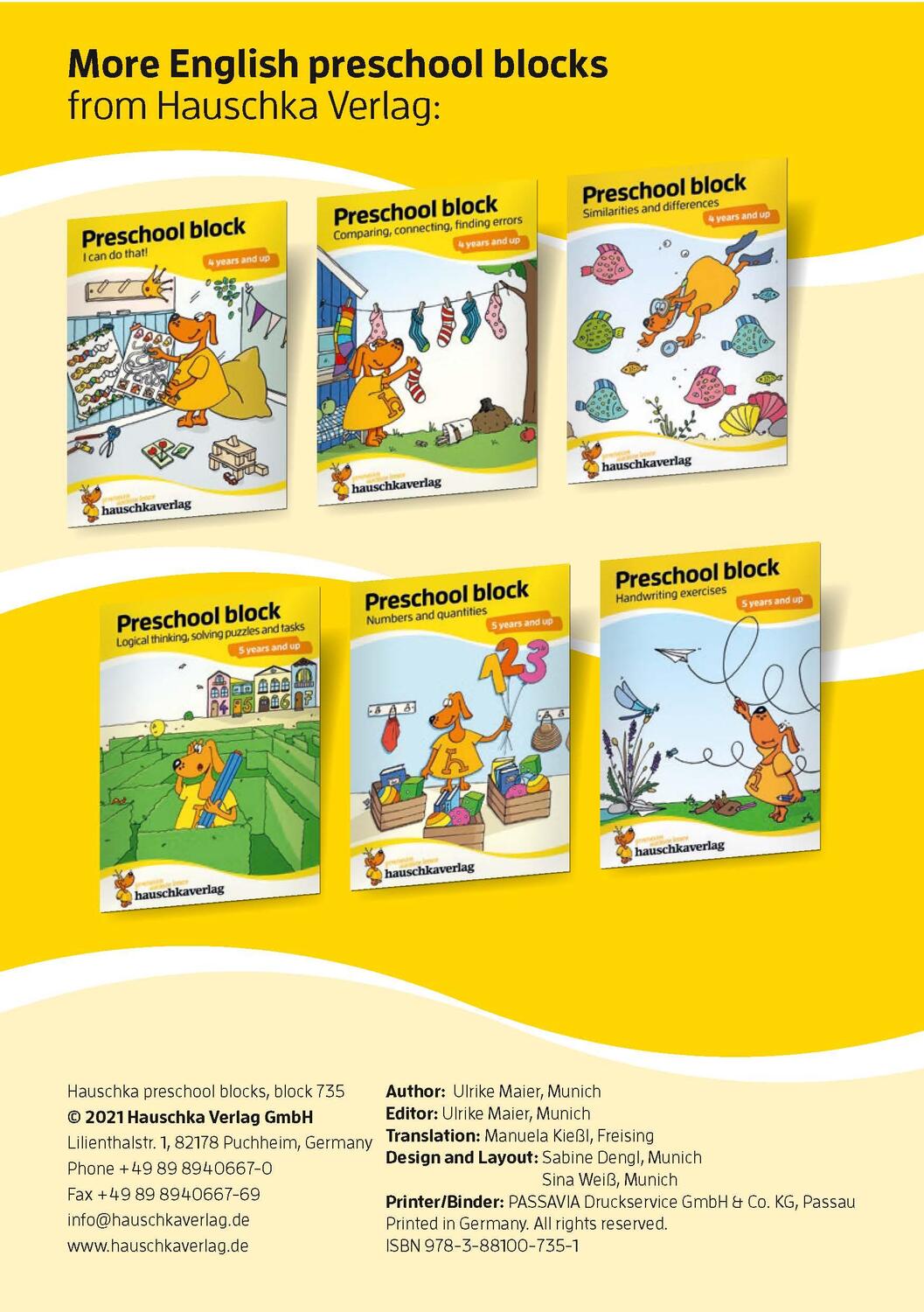 Bild: 9783881007351 | Preschool Kids Activity Books for 5+ year olds for Boys and Girls -...