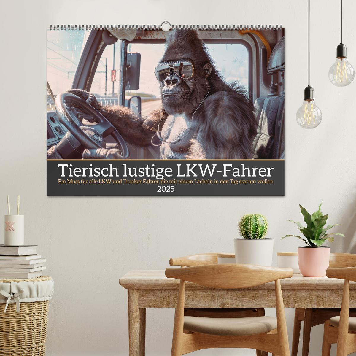 Bild: 9783457183250 | Tierisch lustige LKW-Fahrer (Wandkalender 2025 DIN A2 quer),...