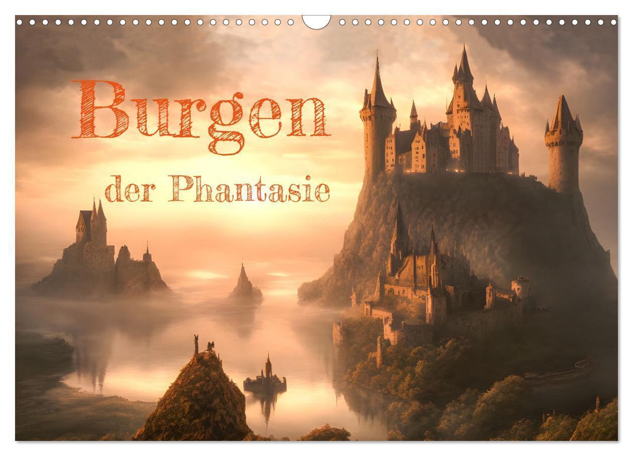 Cover: 9783383878459 | Burgen der Phantasie (Wandkalender 2025 DIN A3 quer), CALVENDO...