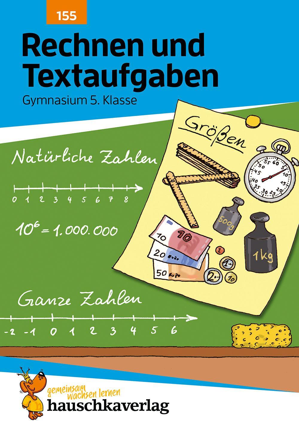 Cover: 9783881001557 | Rechnen und Textaufgaben - Gymnasium 5. Klasse, A5-Heft | Broschüre