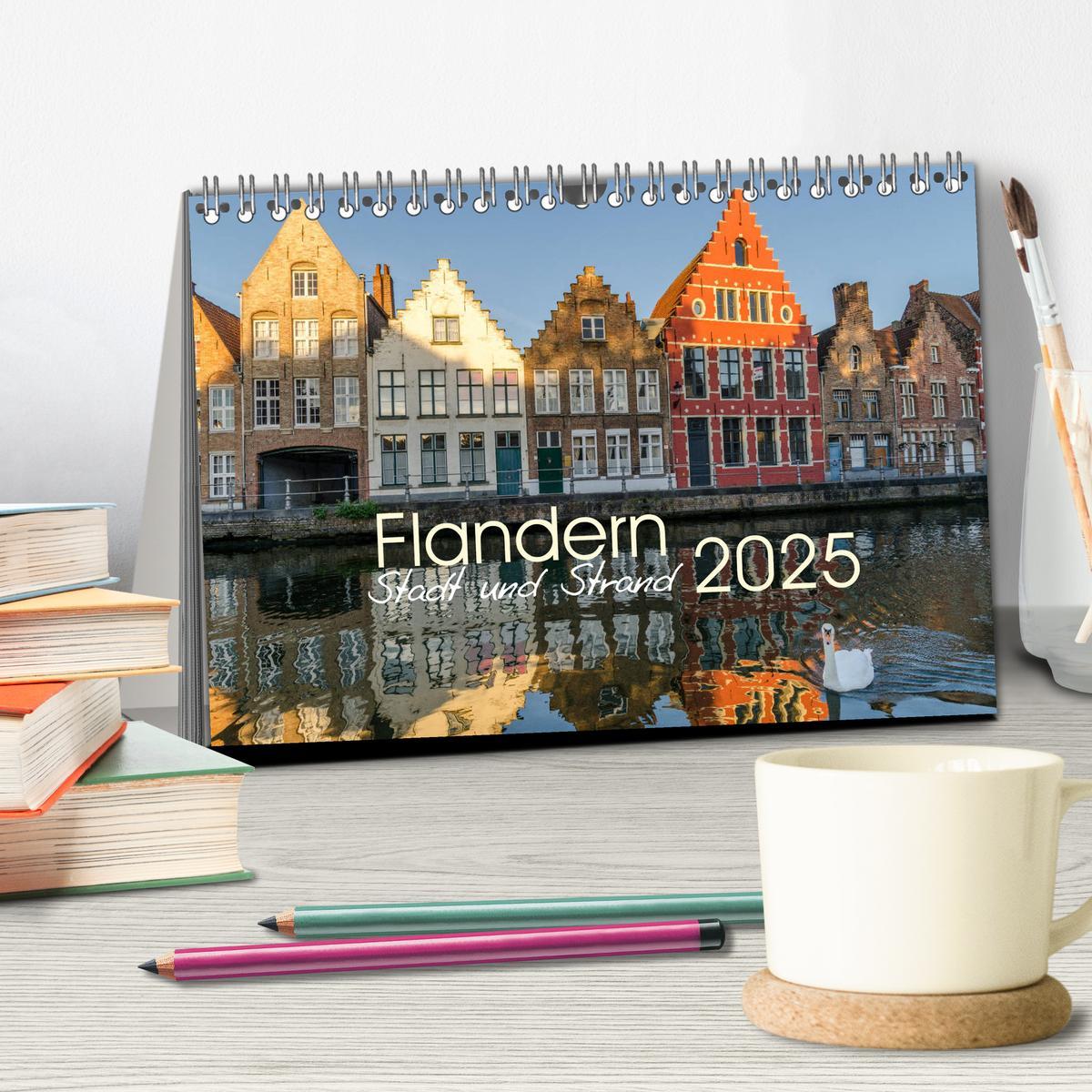 Bild: 9783435363582 | Flandern - Stadt und Strand (Tischkalender 2025 DIN A5 quer),...