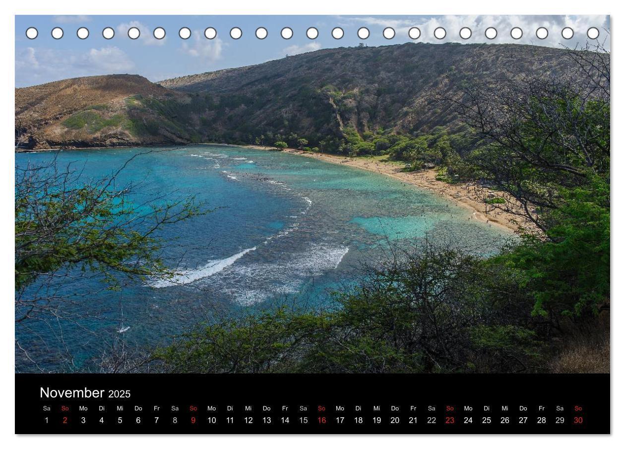 Bild: 9783435718559 | Hawaii - Oahu - Maui (Tischkalender 2025 DIN A5 quer), CALVENDO...