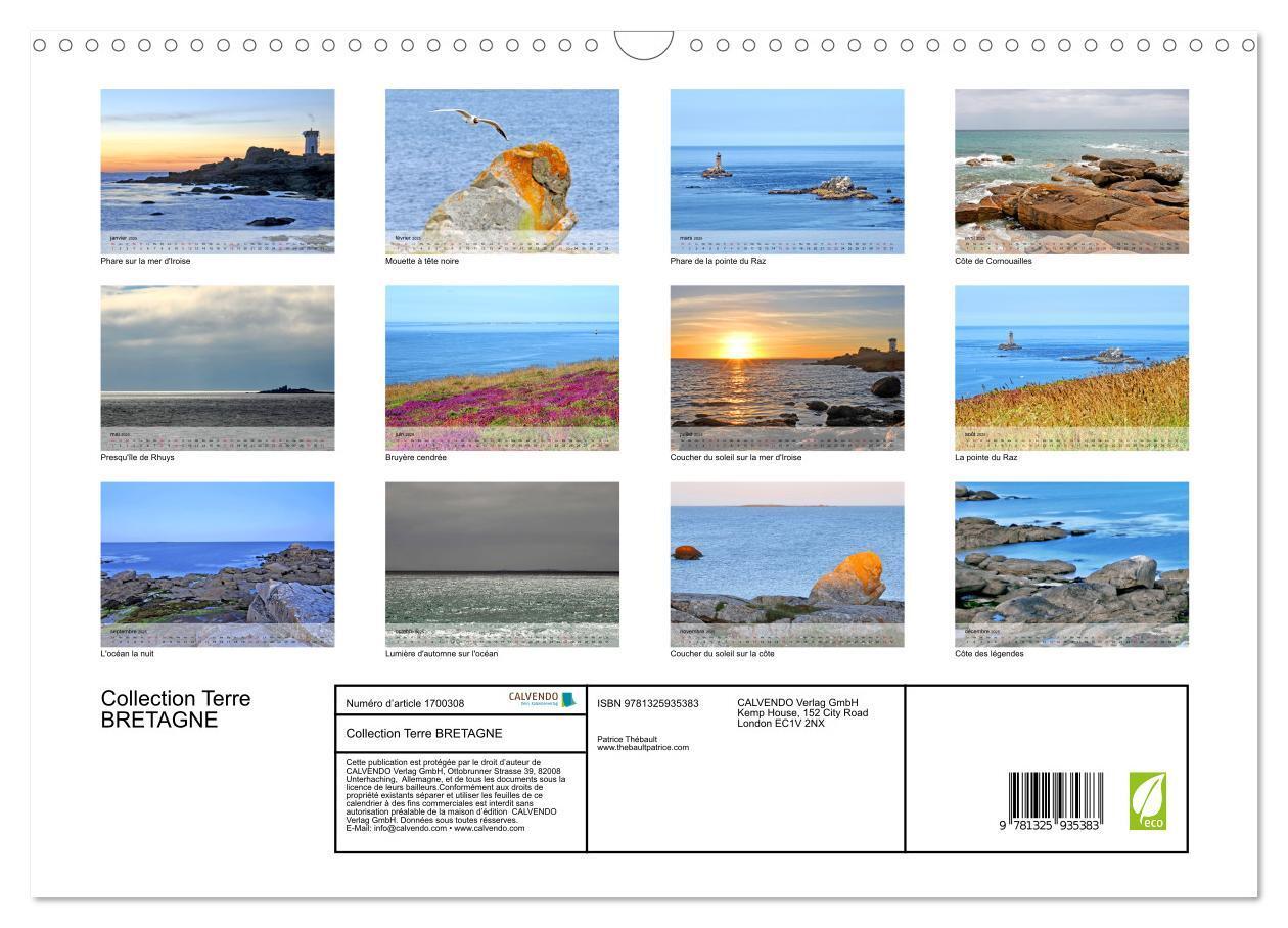 Bild: 9781325935383 | Collection Terre BRETAGNE (Calendrier mural 2025 DIN A3 vertical),...