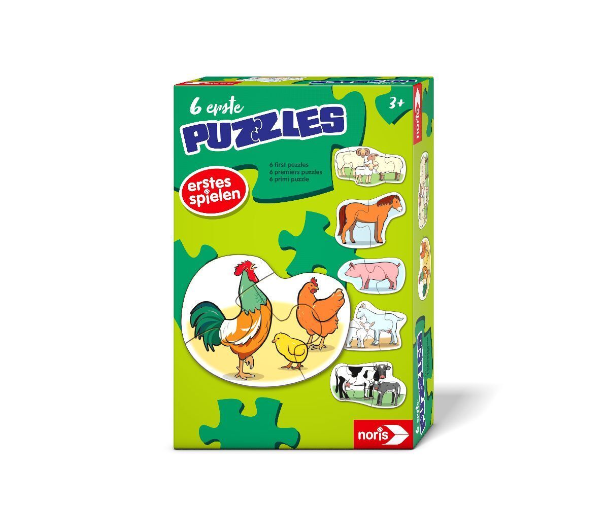 Bild: 4000826006213 | 6 erste Puzzles Bauernhoftiere | Spiel | Bunter Stückkarton | Deutsch