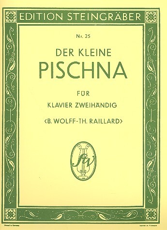 Cover: 9790500150039 | Kleine Pischna | Pischna | Buch | Steingraber Verlag