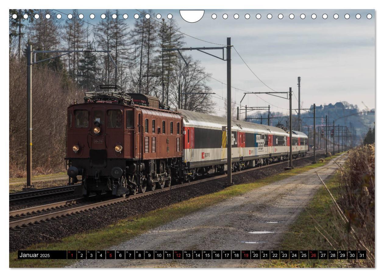 Bild: 9783435346448 | Eisenbahn-Nostalgie - Oldtimer auf Schweizer Schienen (Wandkalender...