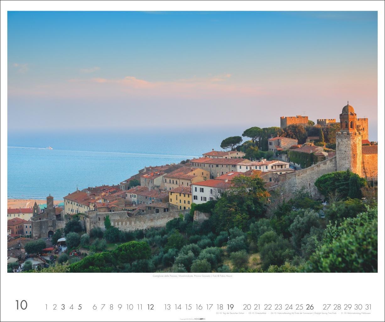Bild: 9783839900208 | Toskana Kalender 2025 - Zypressen und das Licht des Südens | Kalender
