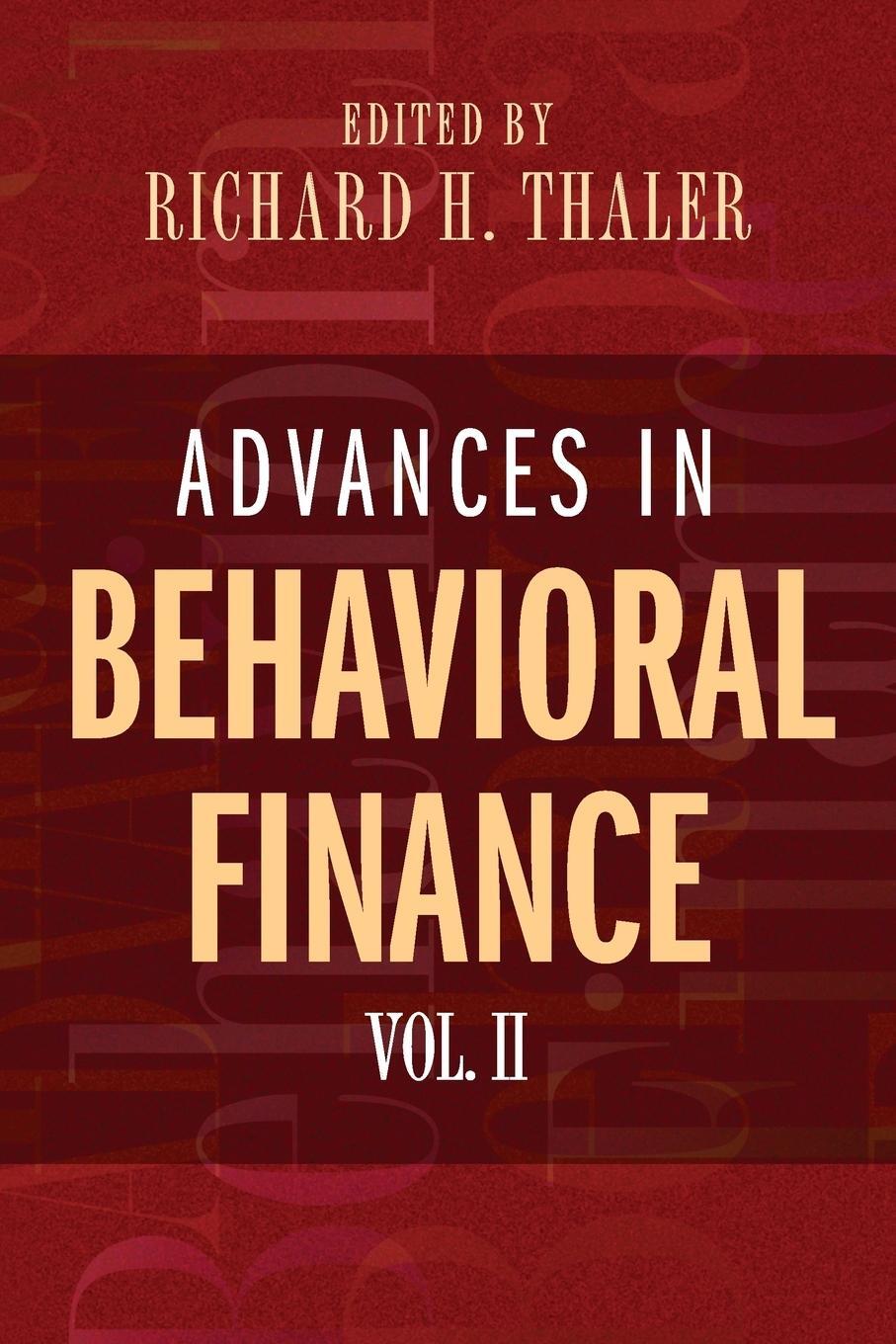 Cover: 9780691121758 | Advances in Behavioral Finance, Volume II | Richard H. Thaler | Buch
