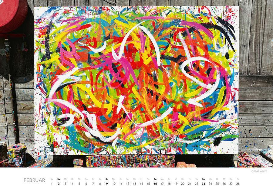 Bild: 9783966648325 | Pigcasso Kalender 2025 | Joanne Lefson | Kalender | Spiralbindung