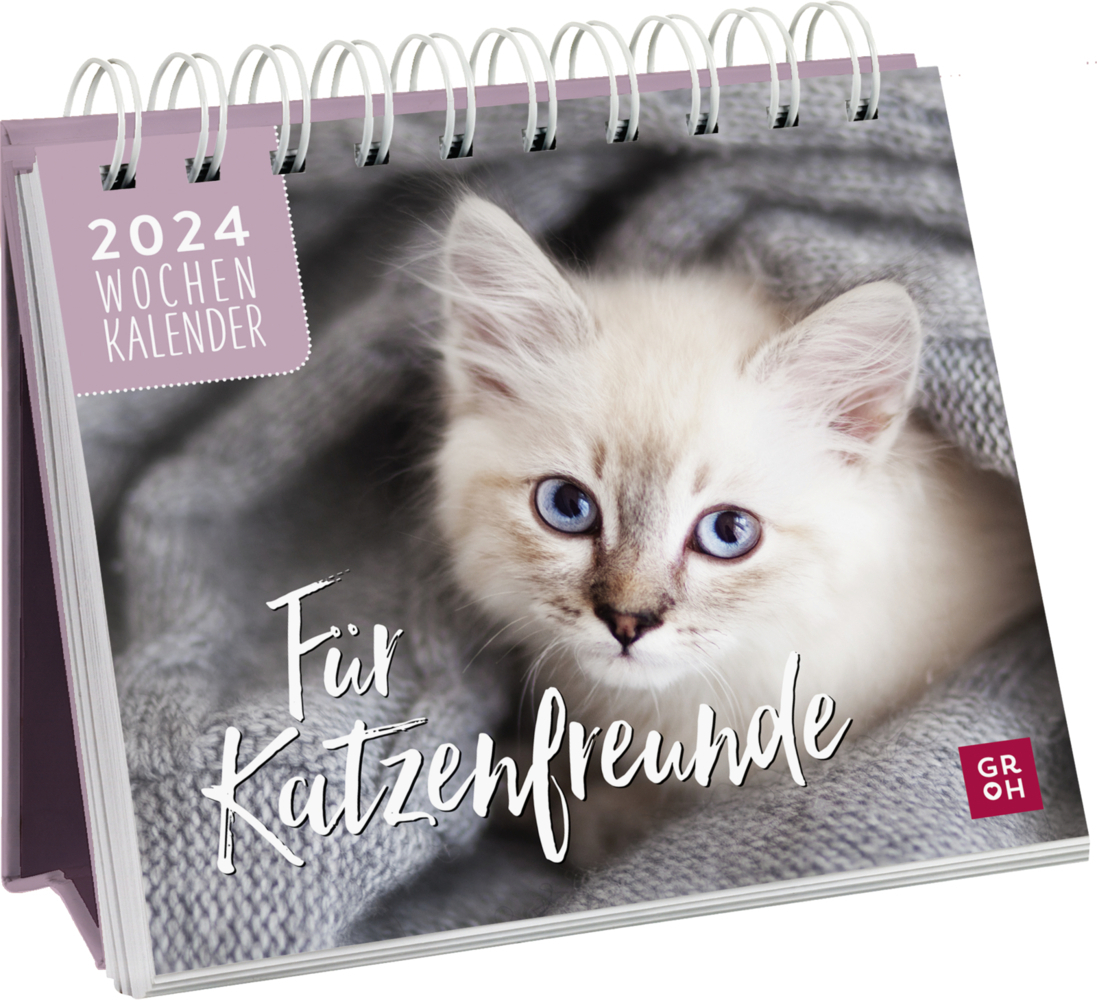 Cover: 4036442010648 | Mini-Wochenkalender 2024: Für Katzenfreunde | Groh Verlag | Kalender