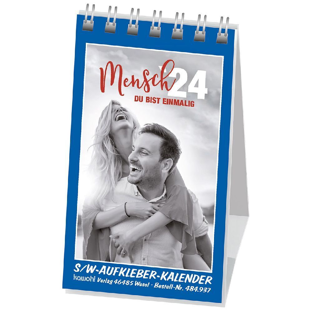 Cover: 9783754893746 | Mensch, du bist einmalig 2024 | Aufkleber-Mini-Kalender | Kalender