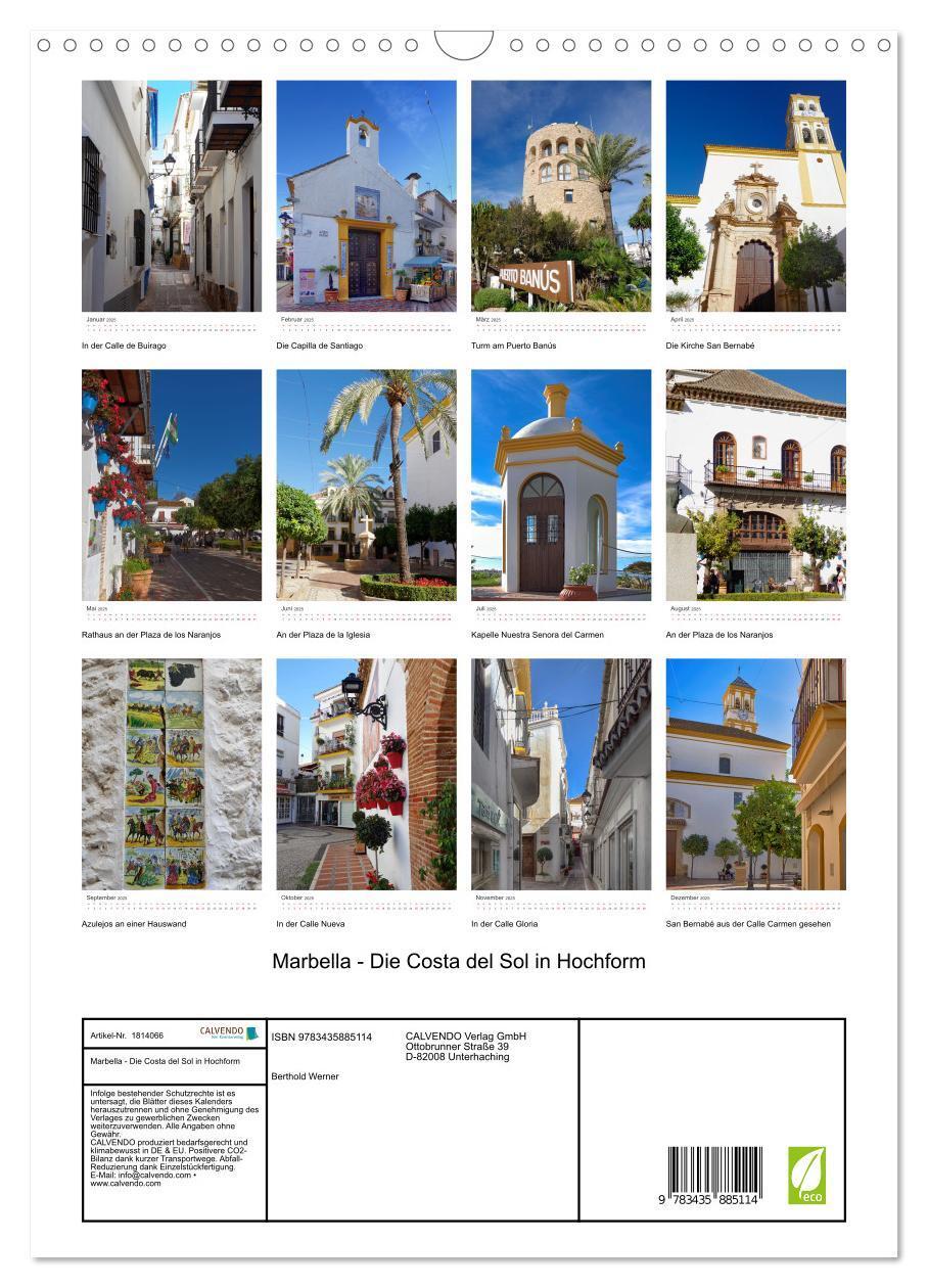 Bild: 9783435885114 | Marbella - Die Costa del Sol in Hochform (Wandkalender 2025 DIN A3...