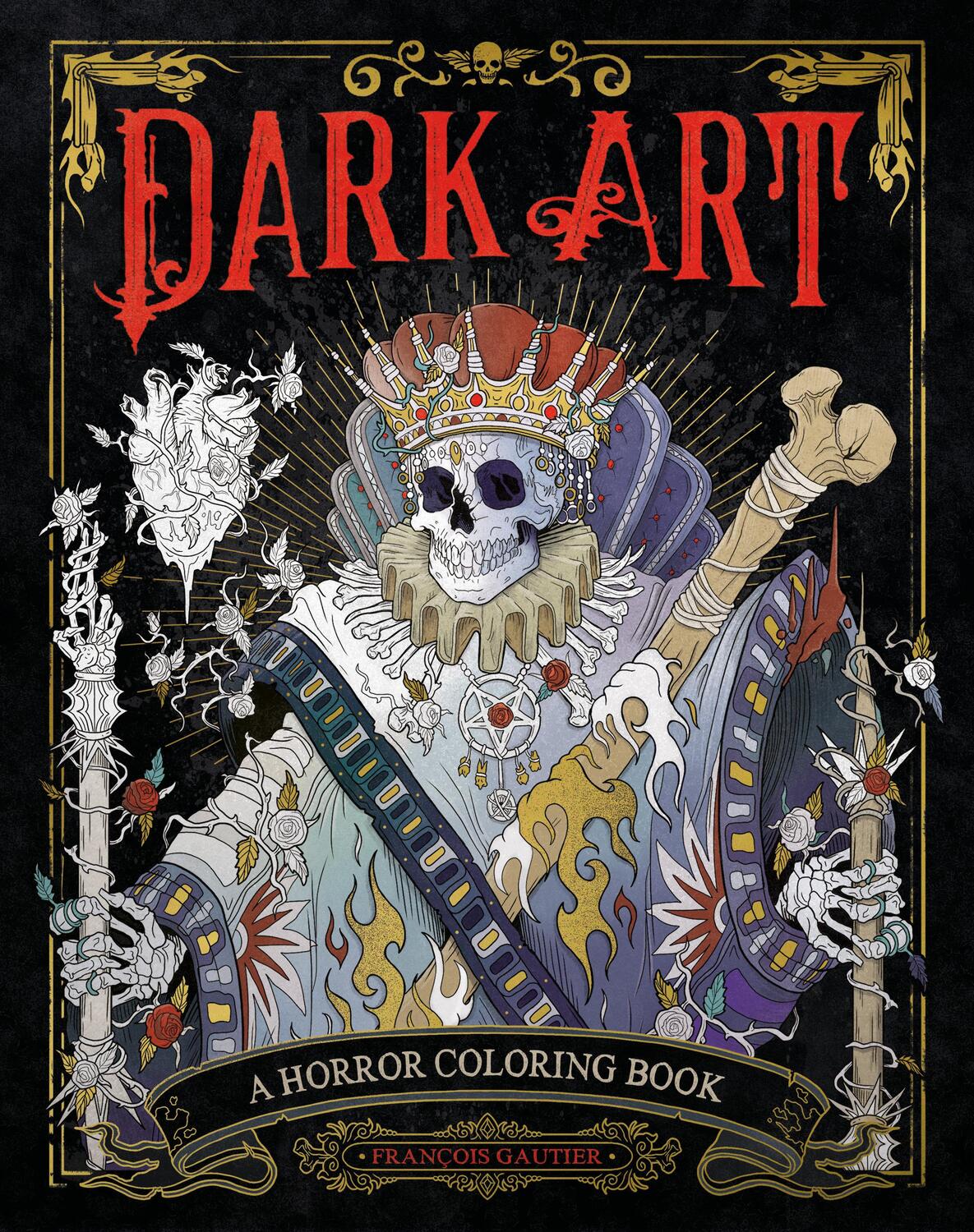 Cover: 9780593185339 | Dark Art: A Horror Coloring Book | François Gautier | Taschenbuch