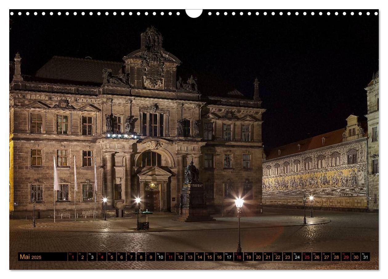 Bild: 9783435704910 | Eine Nacht in Dresden (Wandkalender 2025 DIN A3 quer), CALVENDO...