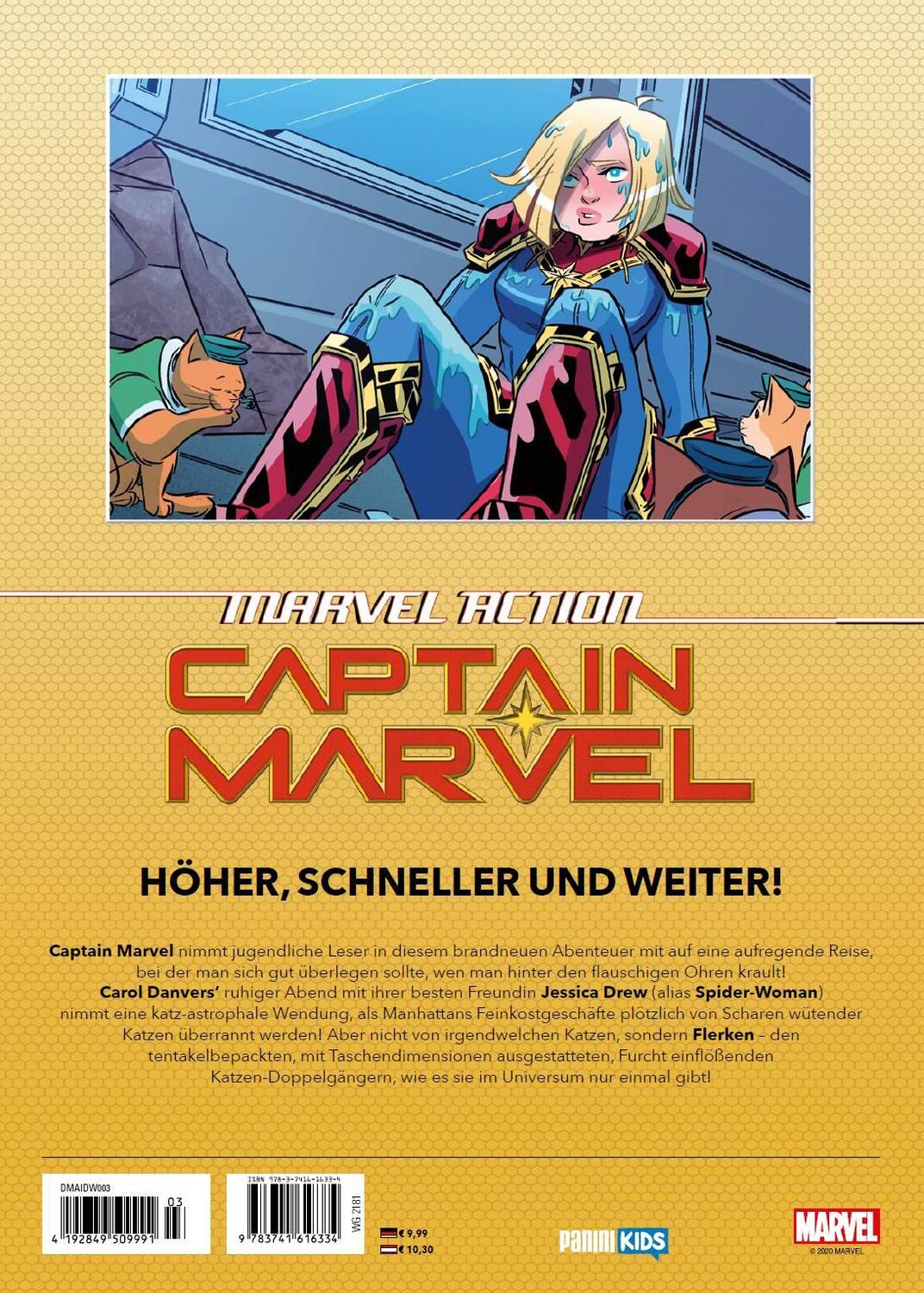 Rückseite: 9783741616334 | Marvel Action: Captain Marvel | Bd. 1: Katz-Astrophe im Weltall | Buch