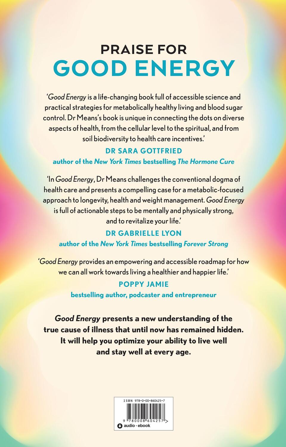 Bild: 9780008604257 | Good Energy | Casey Means | Buch | 2024 | HarperCollins Publishers