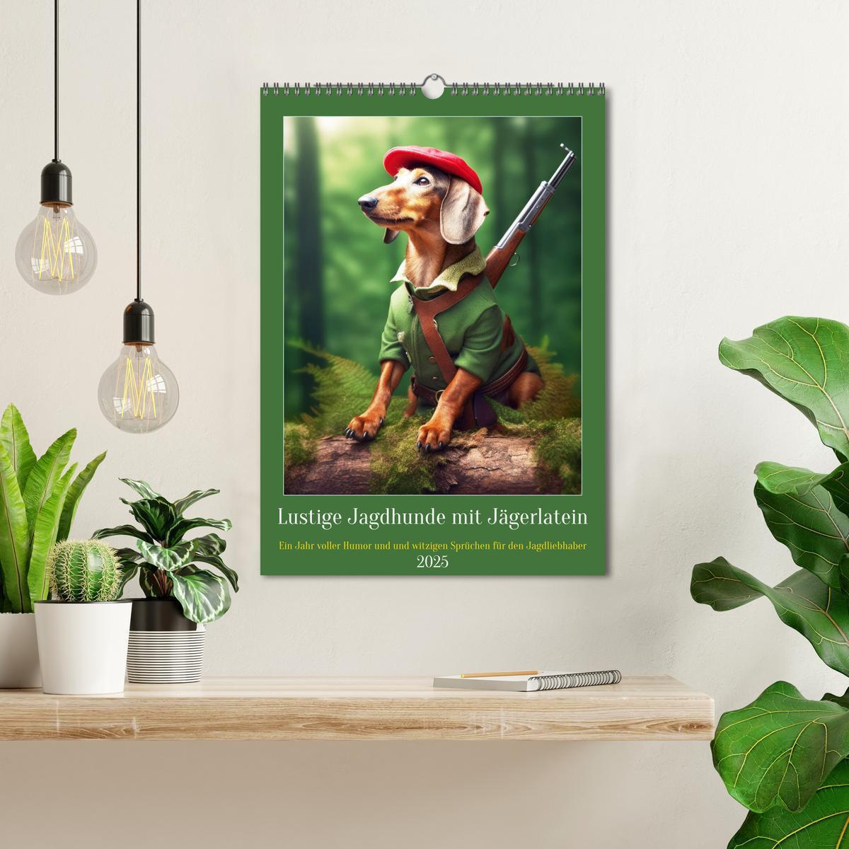 Bild: 9783435979424 | Lustige Jagdhunde mit Jägerlatein (Wandkalender 2025 DIN A3 hoch),...