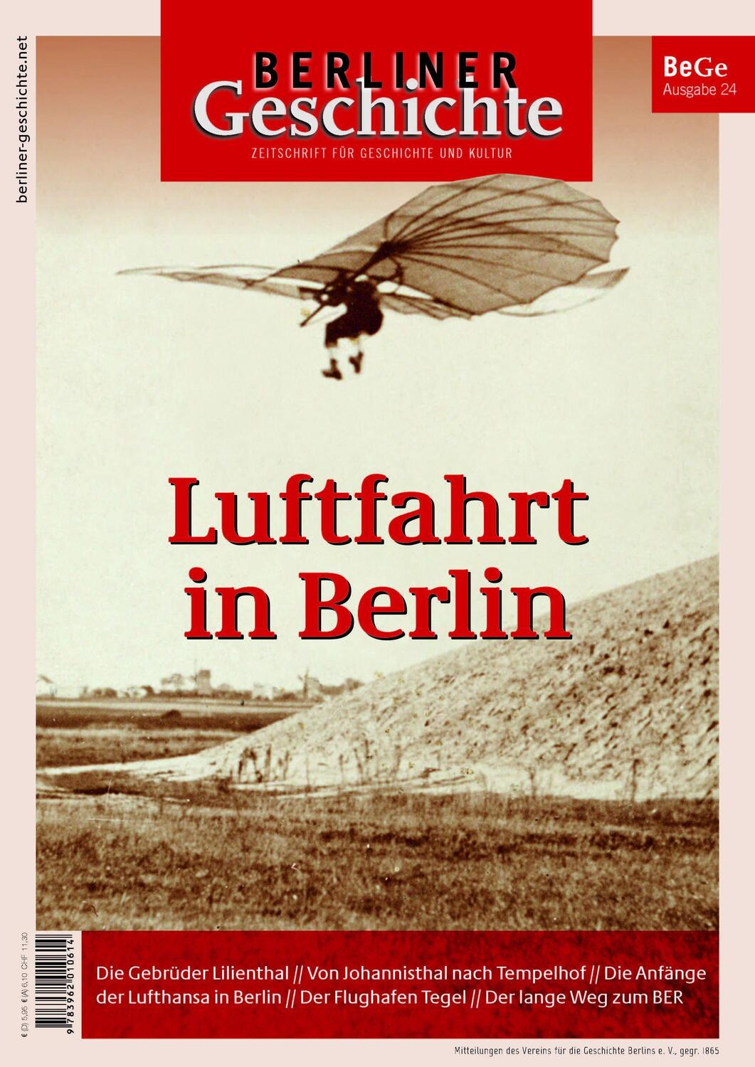 Cover: 9783962010614 | Berliner Geschichte - Zeitschrift für Geschichte und Kultur | Deutsch