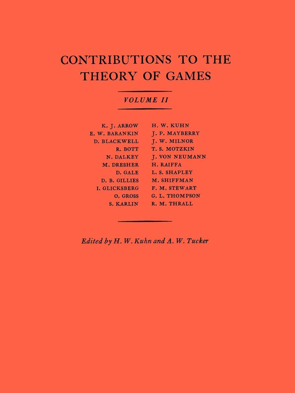 Cover: 9780691079356 | Contributions to the Theory of Games (AM-28), Volume II | Tucker