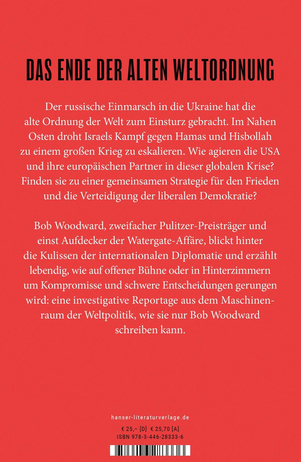 Bild: 9783446283336 | Krieg | Bob Woodward | Buch | 480 S. | Deutsch | 2024