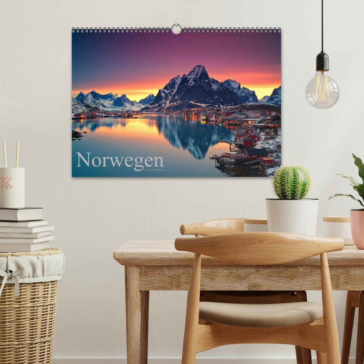 Bild: 9783435802036 | Norwegen (Wandkalender 2025 DIN A3 quer), CALVENDO Monatskalender