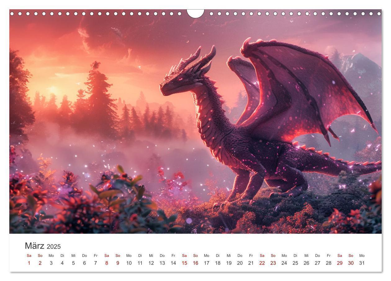 Bild: 9783383790942 | Das Jahr der Drachen (Wandkalender 2025 DIN A3 quer), CALVENDO...