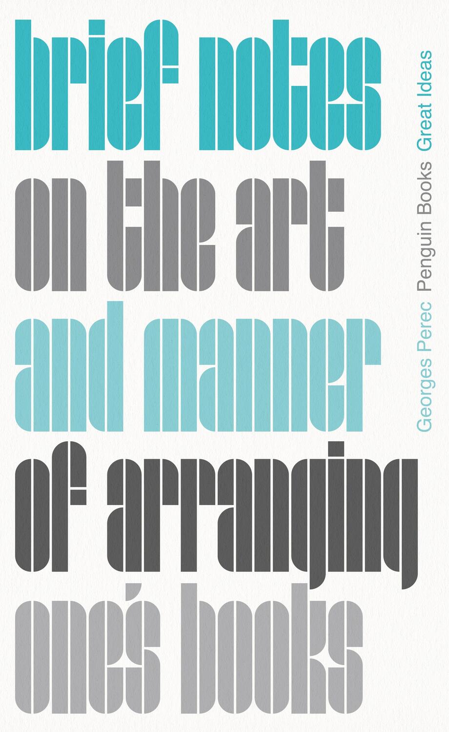 Cover: 9780241475218 | Brief Notes on the Art and Manner of Arranging One's Books | Perec