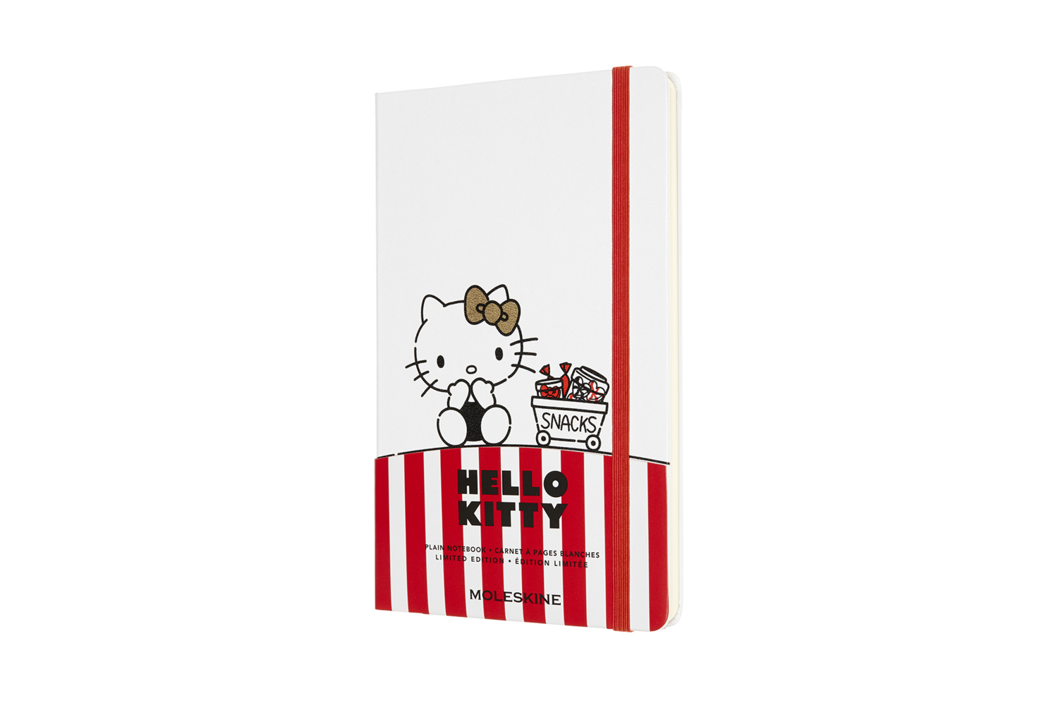 Cover: 8056420853490 | Moleskine Notizbuch - Hello Kitty, Large/A5, Blanko, Weiß | Buch