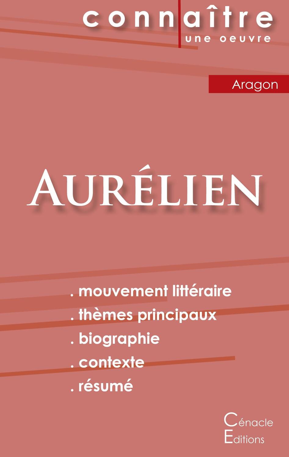 Cover: 9782367887104 | Fiche de lecture Aurélien de Louis Aragon (Analyse littéraire de...