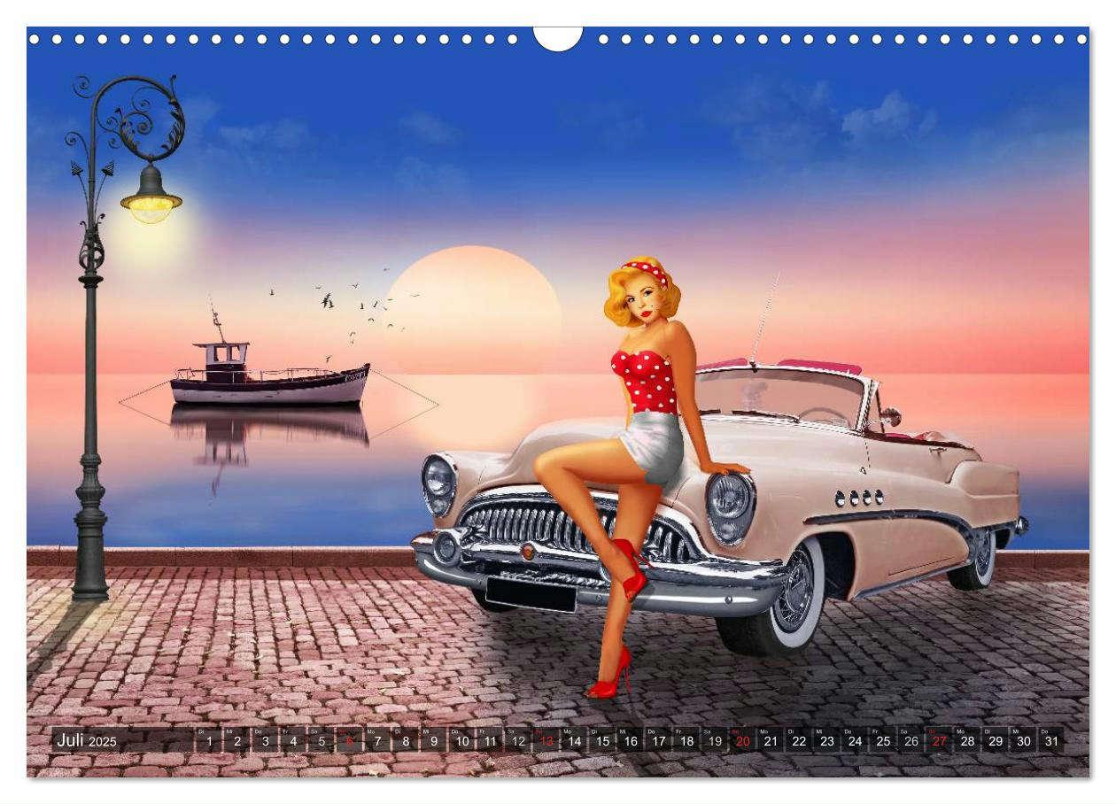 Bild: 9783435588046 | Pin-Up Girls und Oldtimer by Mausopardia (Wandkalender 2025 DIN A3...