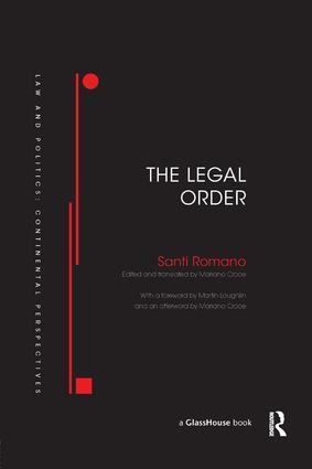 Cover: 9780367180805 | The Legal Order | Santi Romano | Taschenbuch | Englisch | 2018