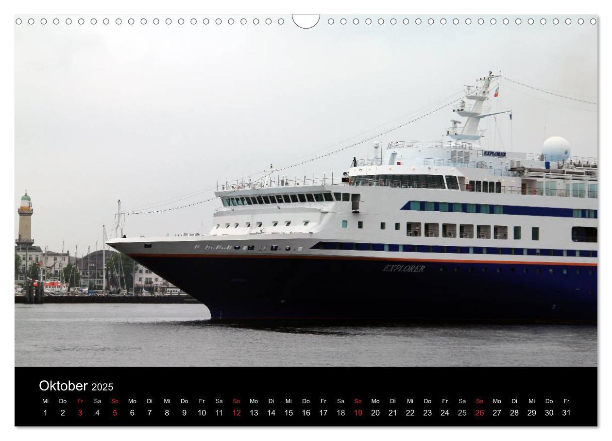 Bild: 9783435808731 | Cruiseliner in Warnemünde (Wandkalender 2025 DIN A3 quer), CALVENDO...