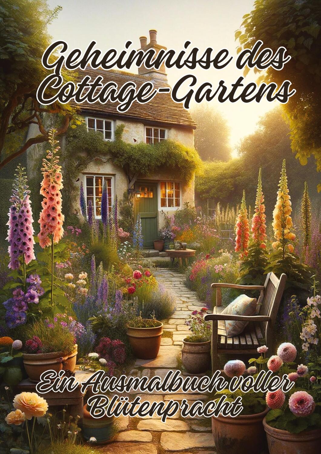Cover: 9783384180773 | Geheimnisse des Cottage-Gartens | Ein Ausmalbuch voller Blütenpracht