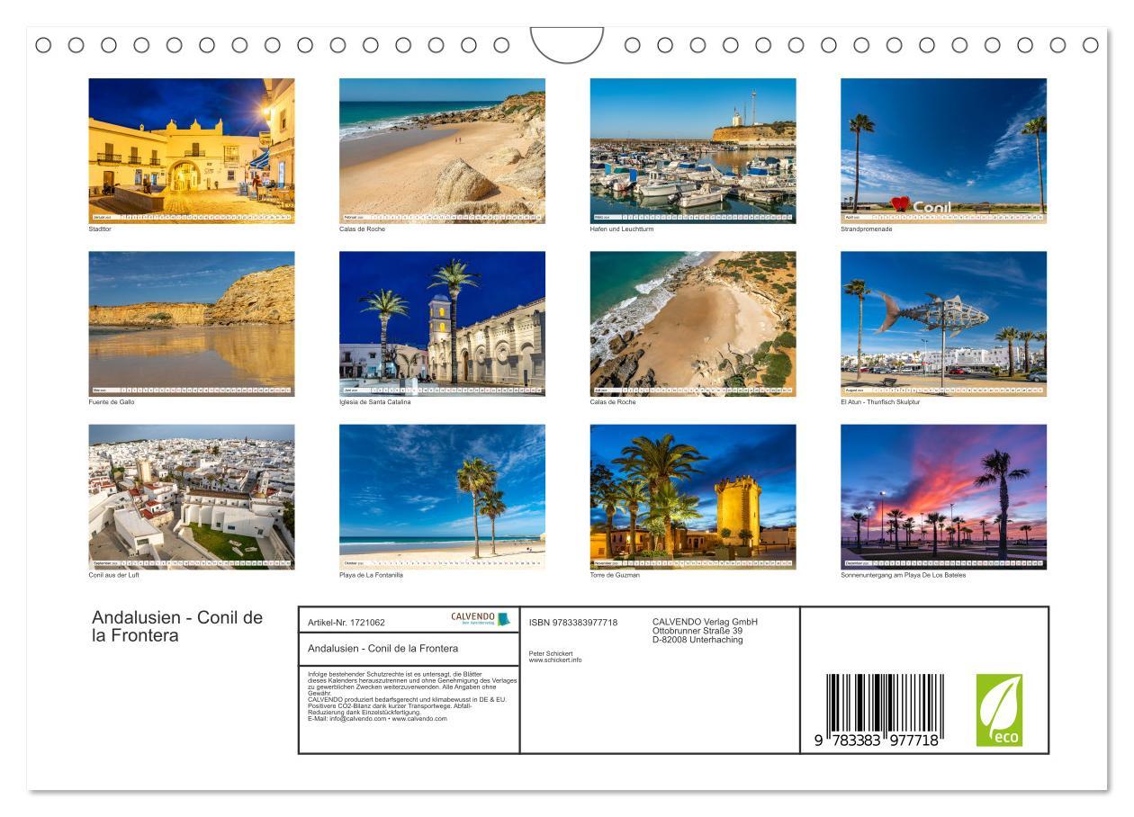 Bild: 9783383977718 | Andalusien - Conil de la Frontera (Wandkalender 2025 DIN A4 quer),...