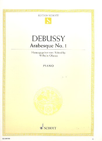 Cover: 9790001092678 | Arabesque No. 1 | Klavier., Edition Schott Einzelausgabe | Debussy